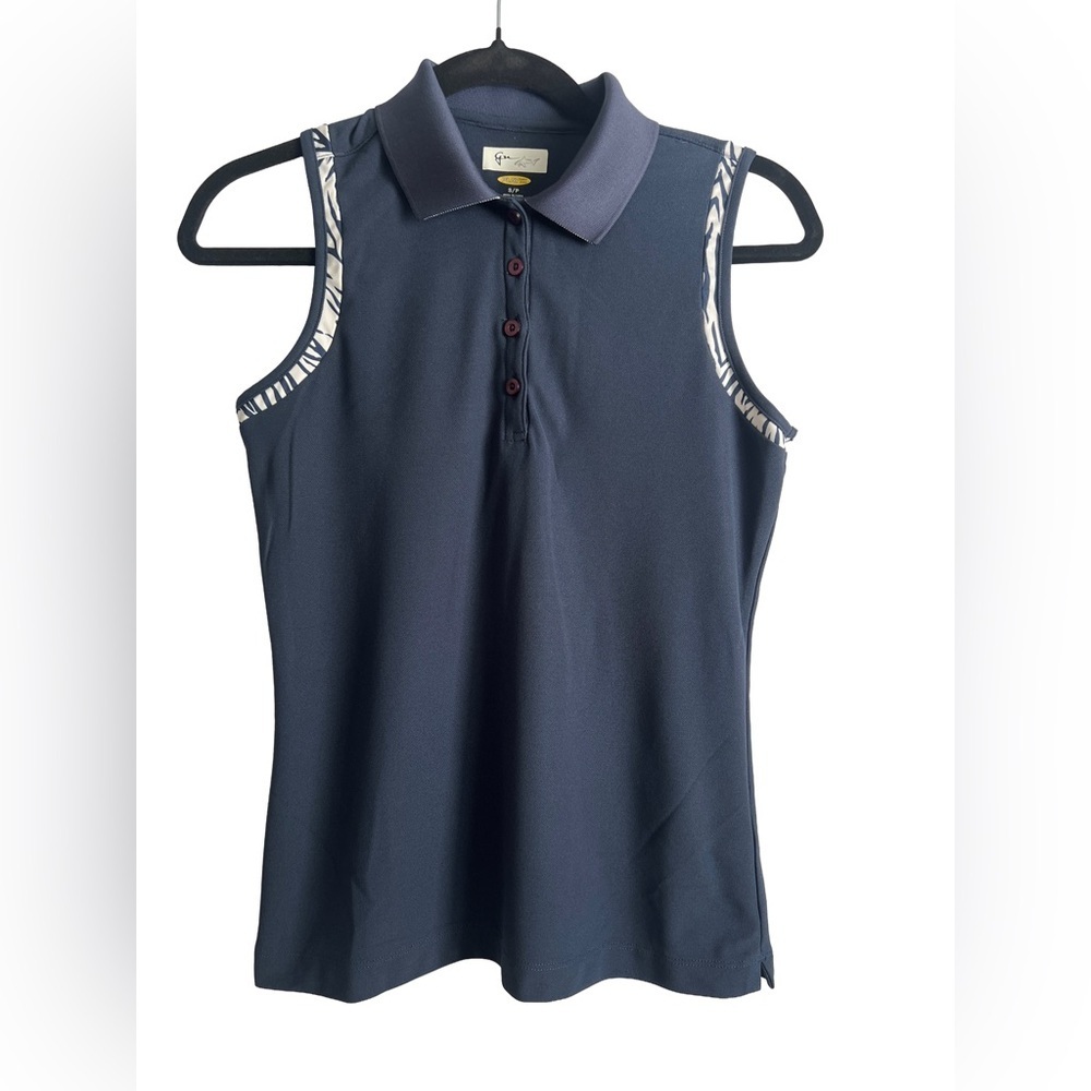 Greg Norman Collection Navy Sleeveless Top - Picture 1 of 2